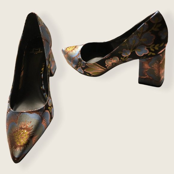 Marc Fisher Ltd. silk brocade & matching clutch - Picture 4 of 10